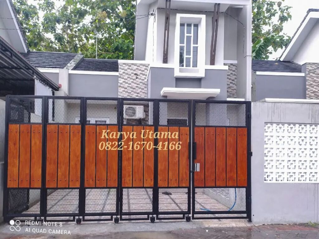 pagar minimalis kombinasi grc